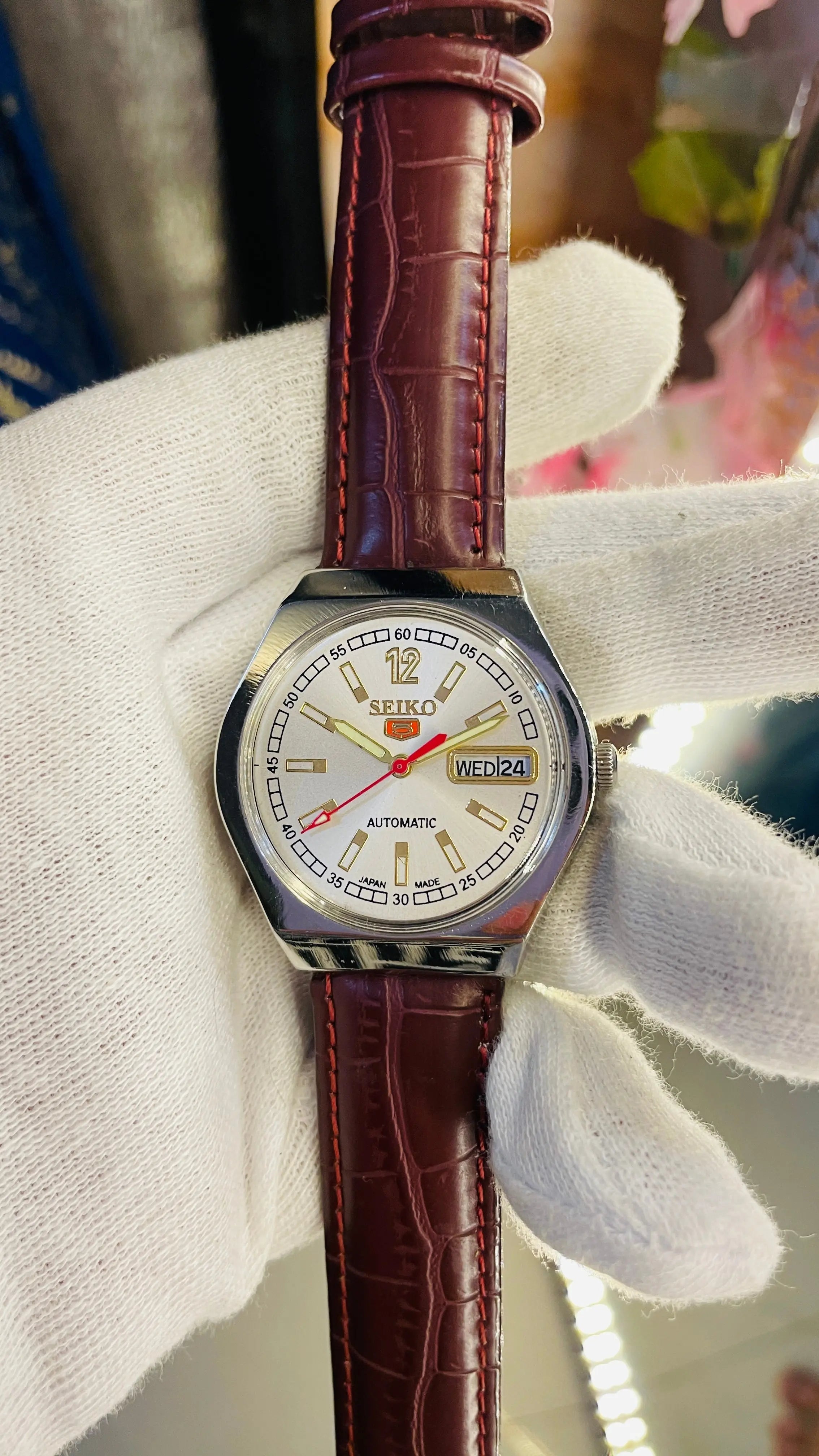 Seiko 5 Automatic Men’s Watch – Vintage Japan Model | Restored & Ready to Wear National Watches