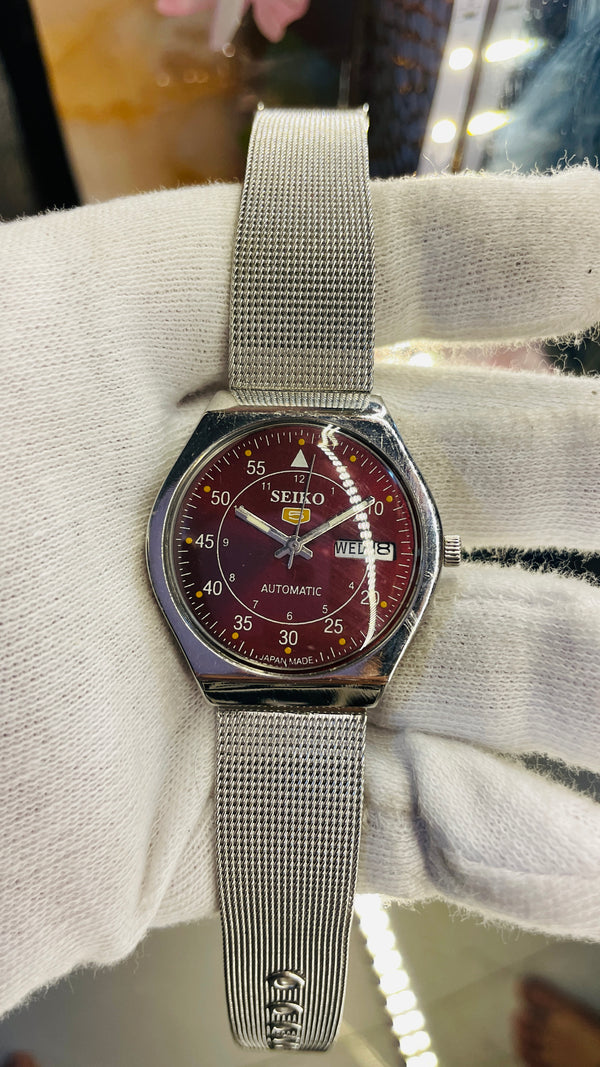 Seiko 5 Automatic Men’s Watch – Vintage Japan Model | Restored & Ready to Wear