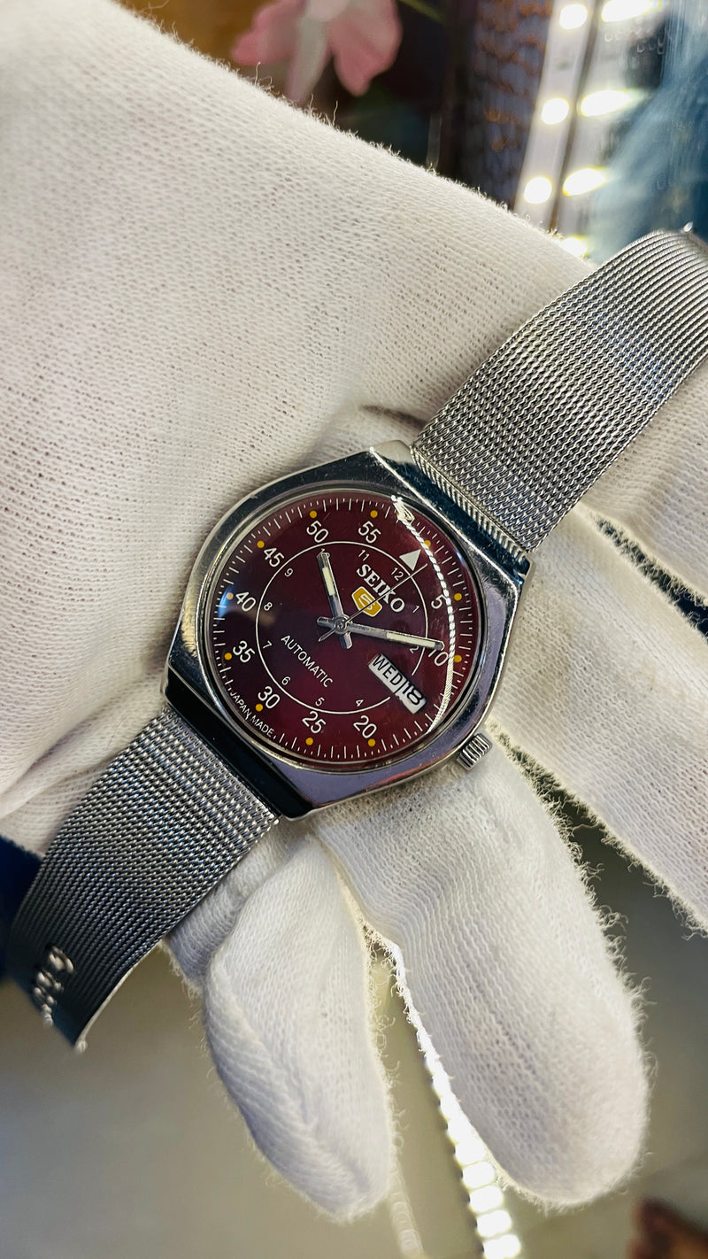 Seiko 5 Automatic Men’s Watch – Vintage Japan Model | Restored & Ready to Wear