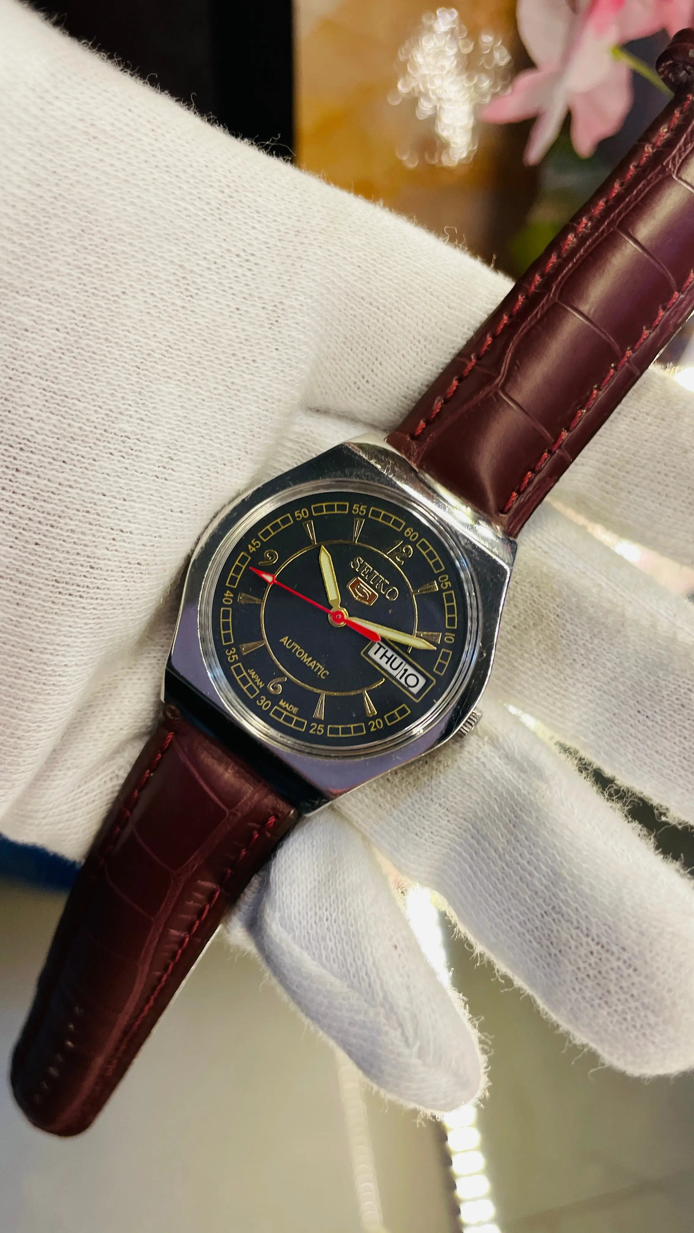 Seiko 5 Automatic Men’s Watch – Vintage Japan Model | Restored & Ready to Wear National Watches