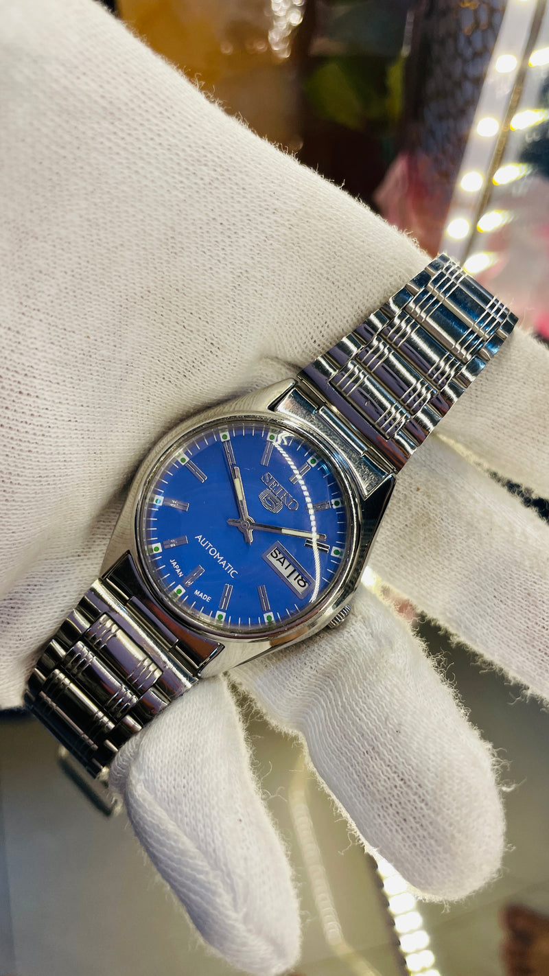 Seiko 5 Automatic Men’s Watch – Vintage Japan Model | Restored & Ready to Wear
