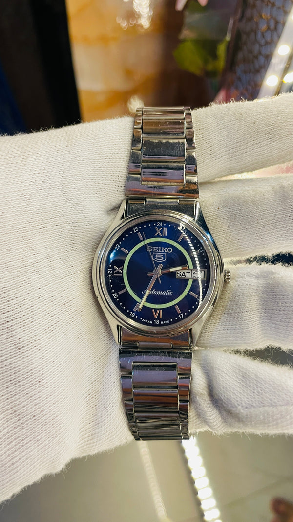 Seiko 5 Automatic Men’s Watch – Vintage Japan Model | Restored & Ready to Wear