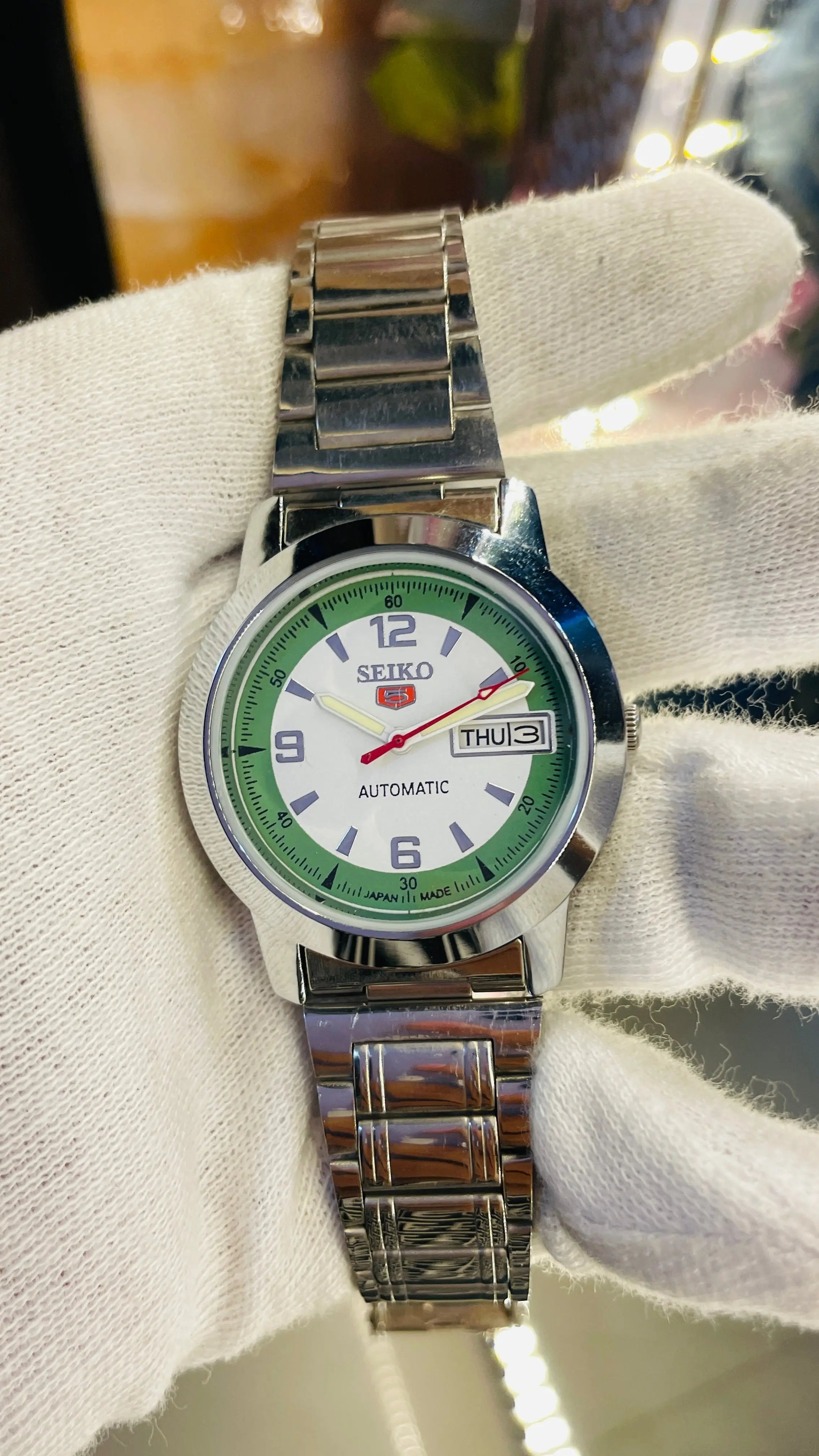 Seiko 5 Automatic Men’s Watch – Vintage Japan Model | Restored & Ready to Wear National Watches