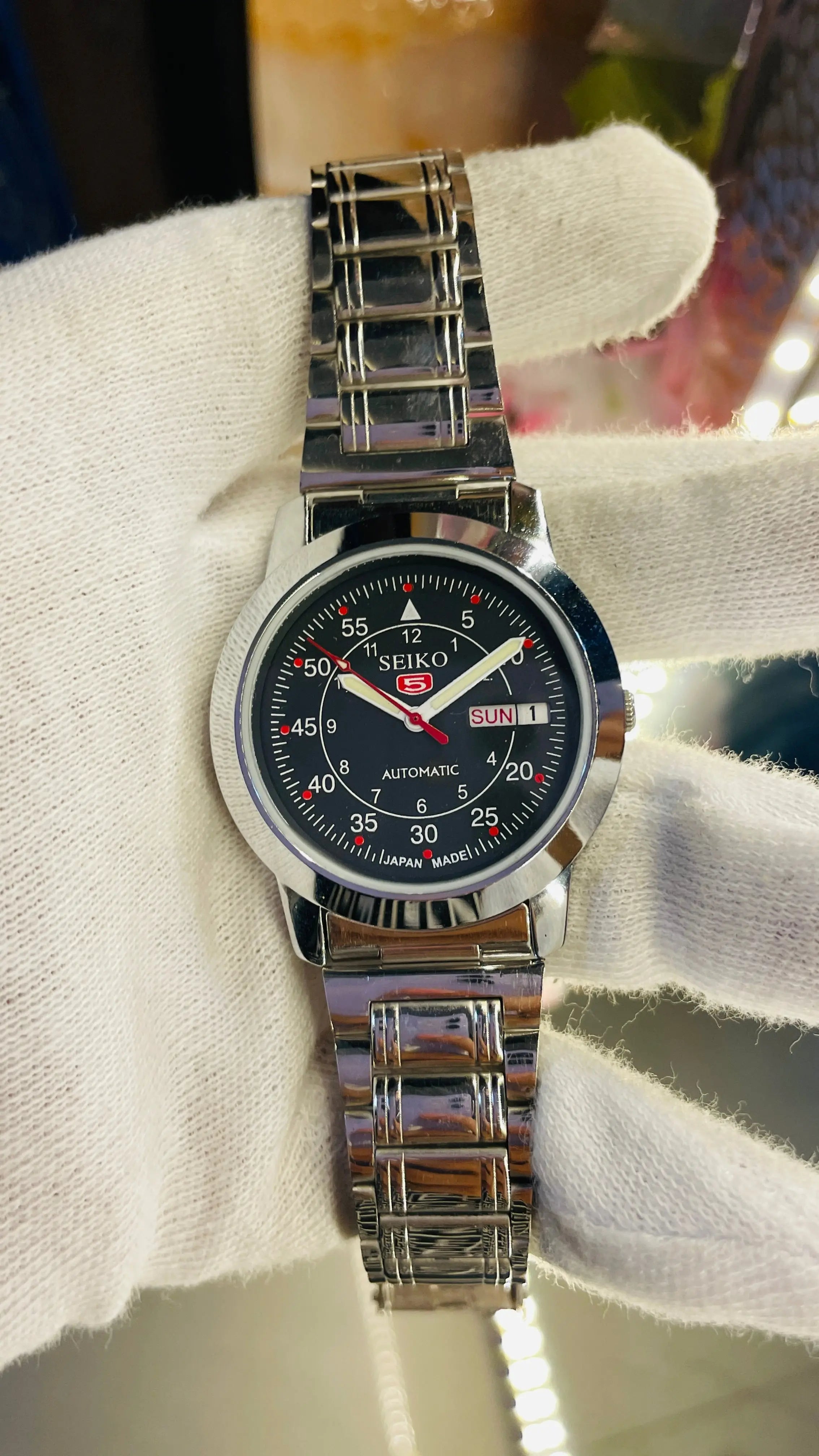 Seiko 5 Automatic Men’s Watch – Vintage Japan Model | Restored & Ready to Wear National Watches