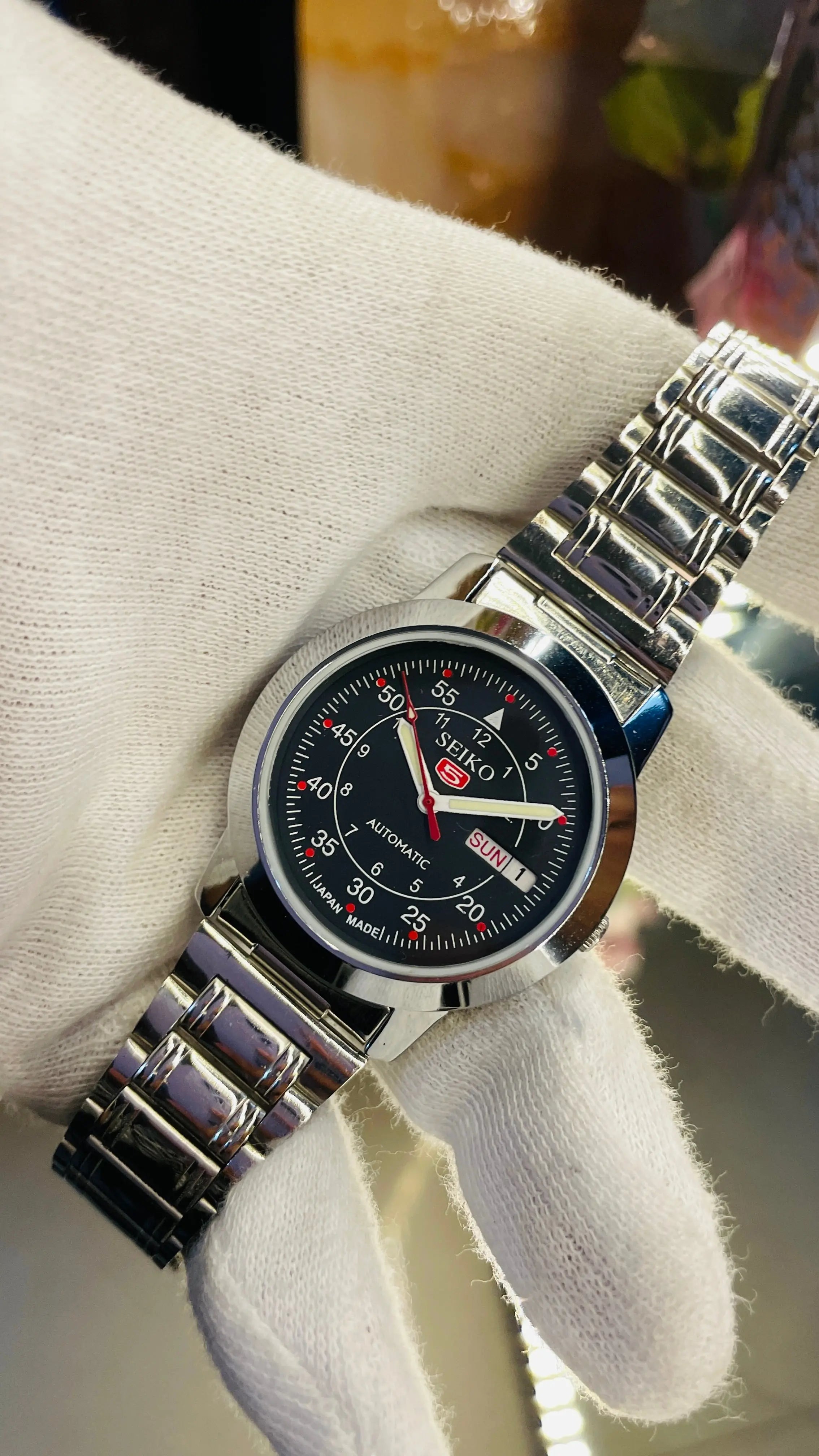 Seiko 5 Automatic Men’s Watch – Vintage Japan Model | Restored & Ready to Wear National Watches