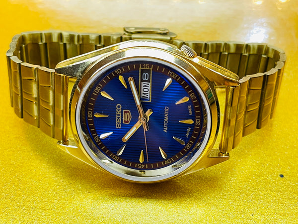 Seiko 5 Black Dial Automatic Vintage Watch