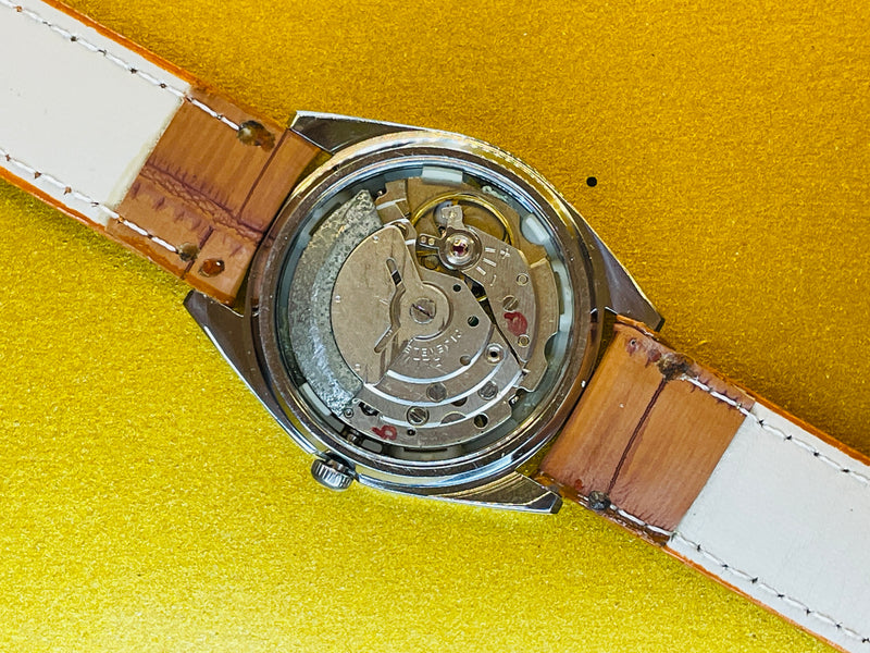 VINTAGE REFURBISHED SEIKO 5 AUTOMATIC JAPAN MENS DAY DATE WATCH