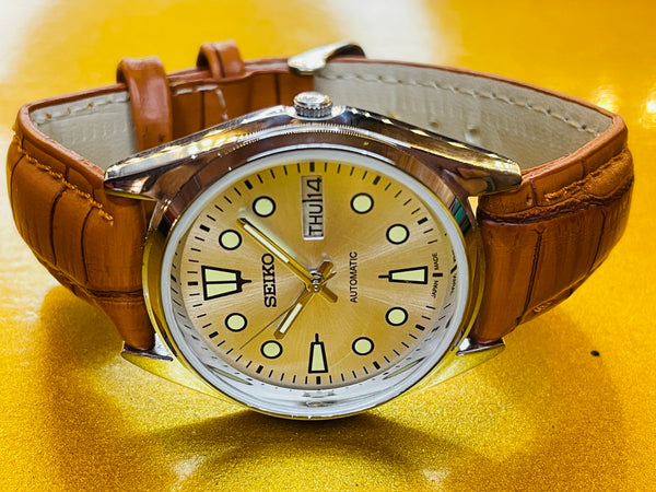Seiko 5 Black Dial Automatic Vintage Watch