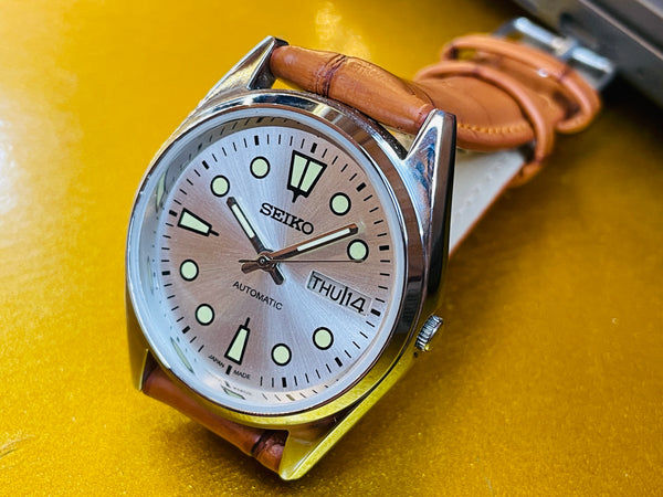 Seiko 5 Black Dial Automatic Vintage Watch