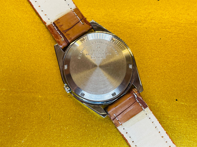 Seiko 5 Black Dial Automatic Vintage Watch