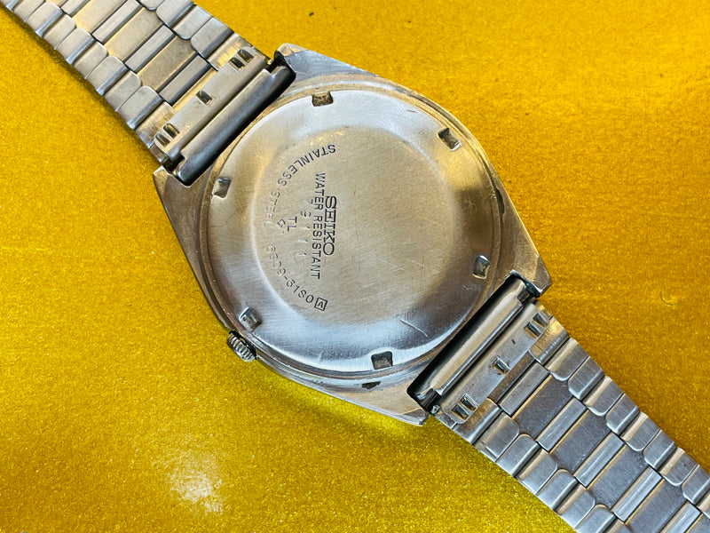 Seiko 5 Black Dial Automatic Vintage Watch