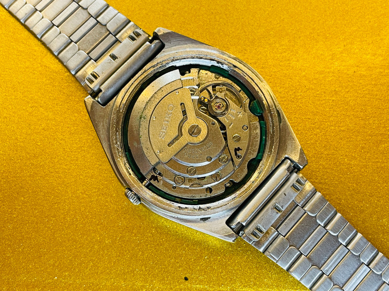 Seiko 5 Black Dial Automatic Vintage Watch