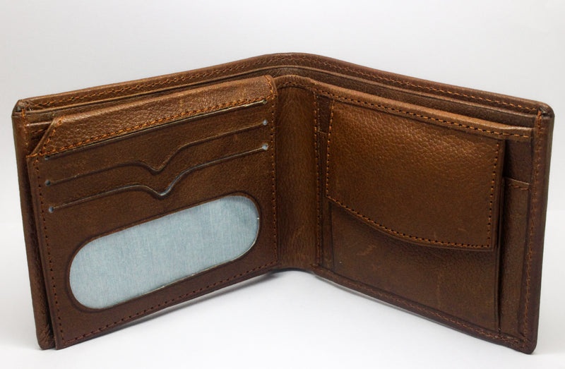 Blue Genuine Leather Wallet