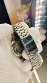 Seiko 5 Automatic Black Dial Transparent Back – Original Stainless Steel Watch