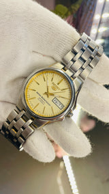 Seiko 5 Automatic Blue-Black Dial Transparent Back – Dual Tone Vintage Watch