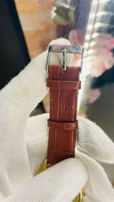 Vintage Orient Crystal 21 Jewels Automatic Watch | Gold Case | Classic Men’s Timepiece (Refurbished)