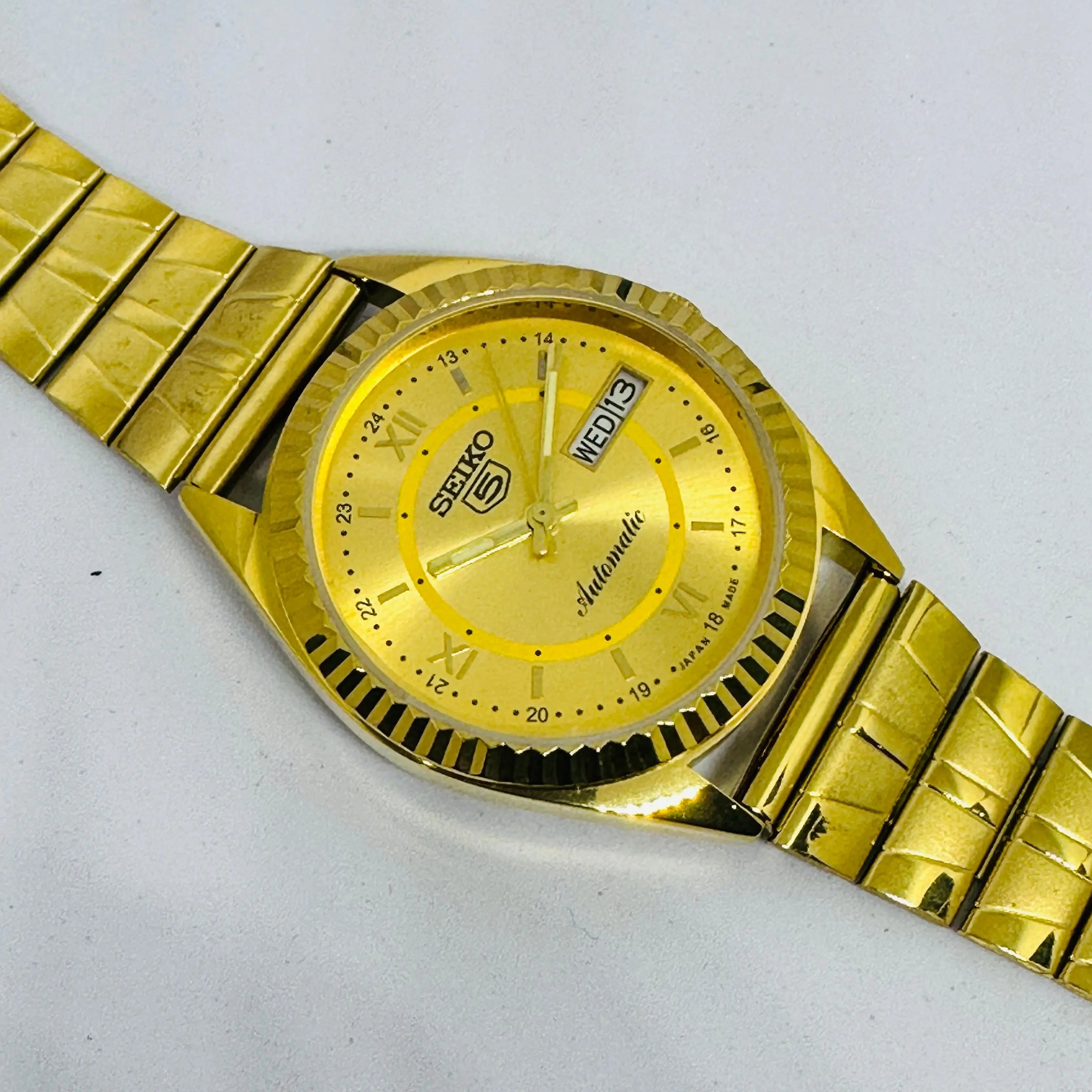 Seiko 5 Automatic Men’s Watch – Vintage Japan Model | Restored & Ready to Wear National Watches