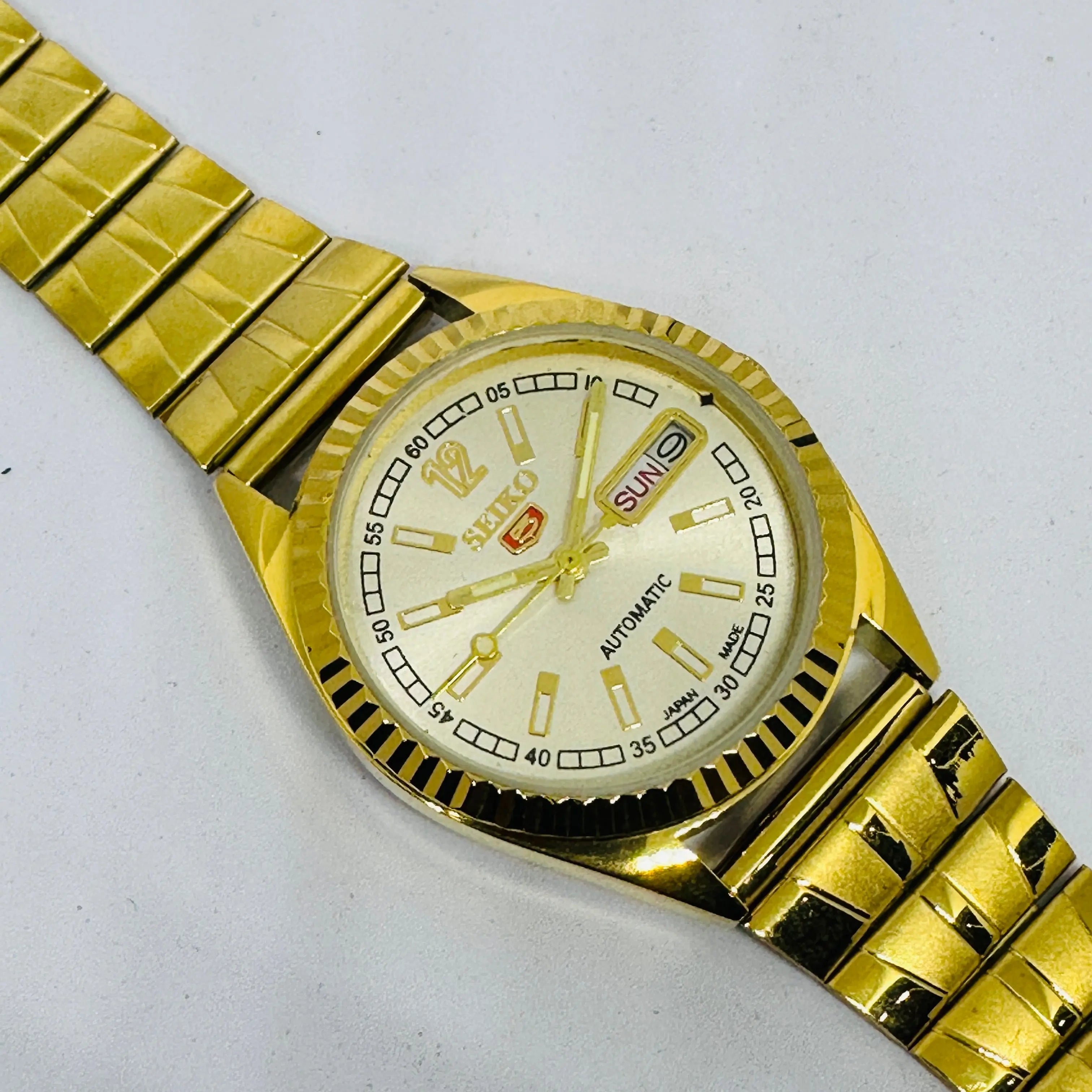 Seiko 5 Automatic Men’s Watch – Vintage Japan Model | Restored & Ready to Wear National Watches