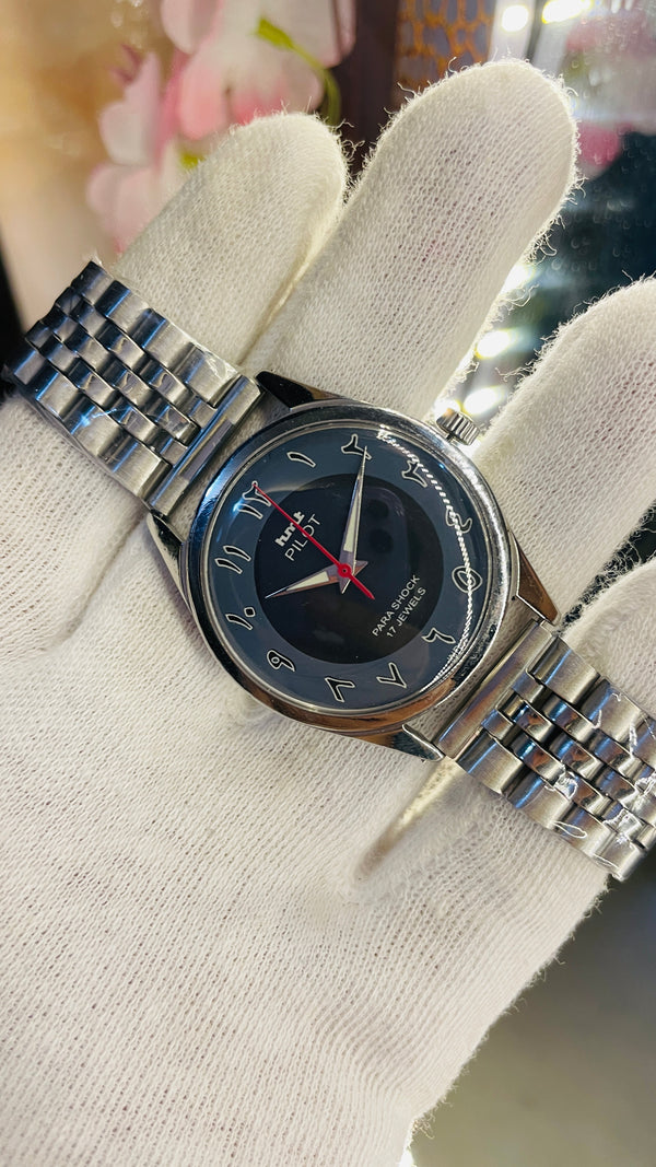 HMT Pilot Arabic Dial Rare – Jubilee Strap | Vintage Automatic Watch