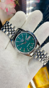 Seiko 5 Automatic Green Dial Refurbished Vintage Japan 17 Jewels Watch