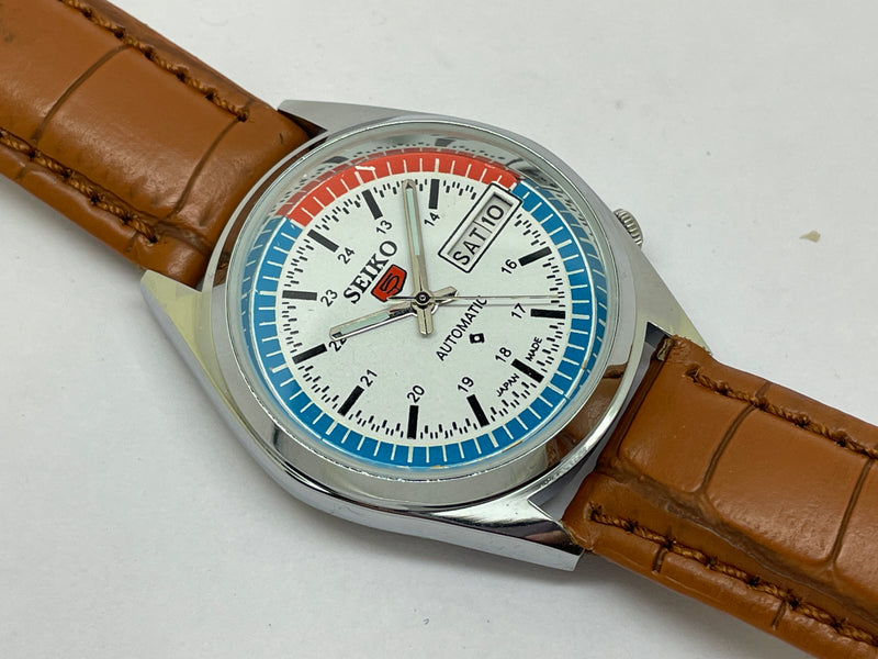 Seiko 5 Black Dial Automatic Vintage Watch