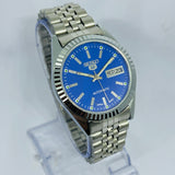 Seiko 5 Sports Automatic Blue Dial – Refurbished Japan Vintage 21 Jewels