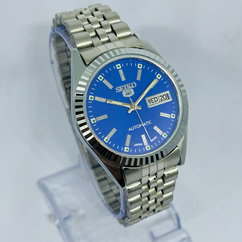 Seiko 5 Sports Automatic Blue Dial – Refurbished Japan Vintage 21 Jewels