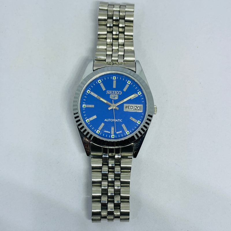 Seiko 5 Sports Automatic Blue Dial – Refurbished Japan Vintage 21 Jewels