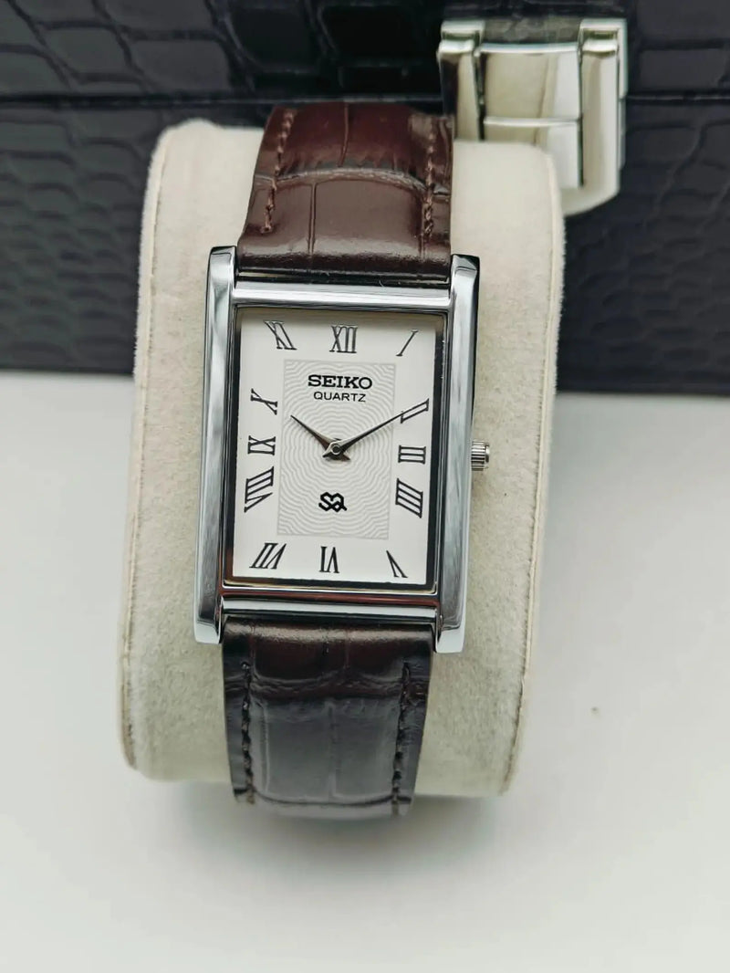 Seiko S23 Office Wear Watch – Elegant Rectangular Dress Watch Men