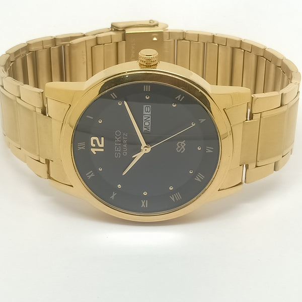 Seiko 5 Black Dial quartz Watch