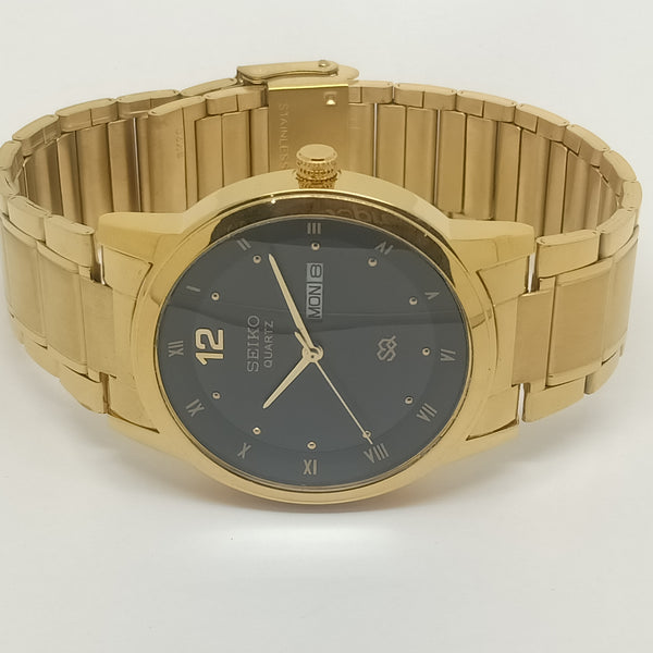 Seiko 5 Black Dial quartz Watch