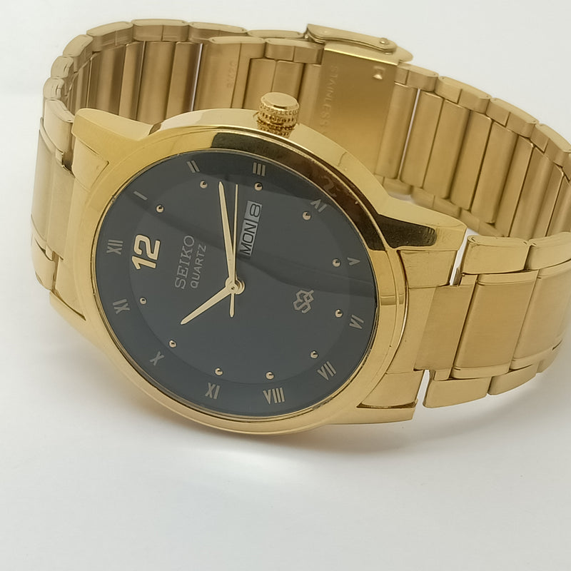 Seiko 5 Black Dial quartz Watch