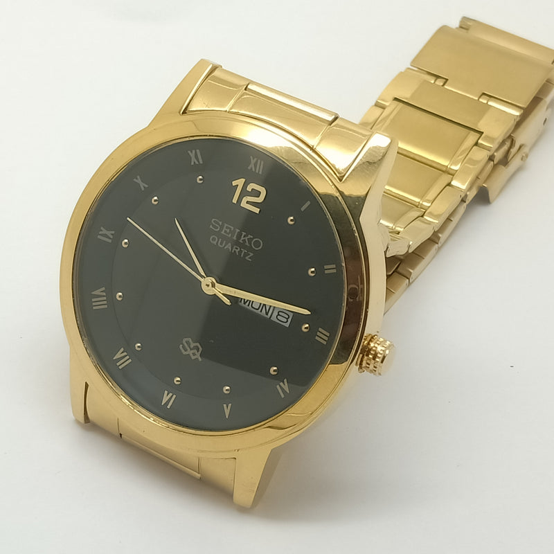 Seiko 5 Black Dial quartz Watch