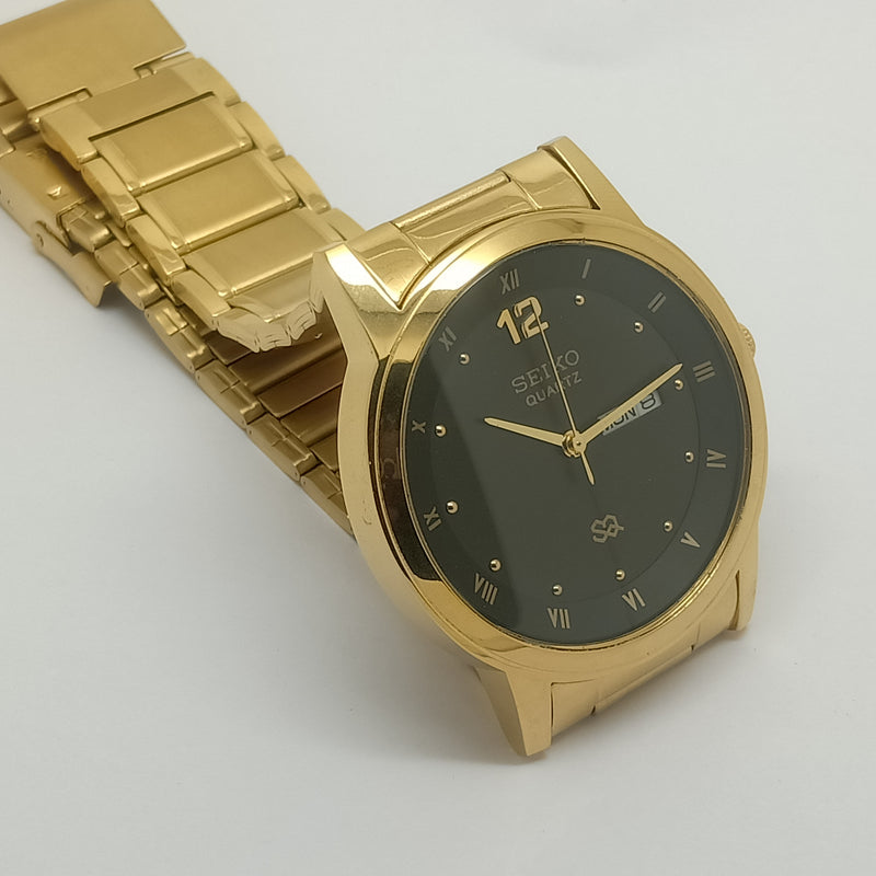 Seiko 5 Black Dial quartz Watch