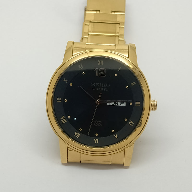 Seiko 5 Black Dial quartz Watch