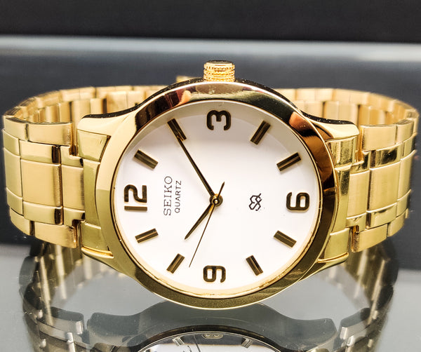 Seiko 5 Black Dial quartz Watch