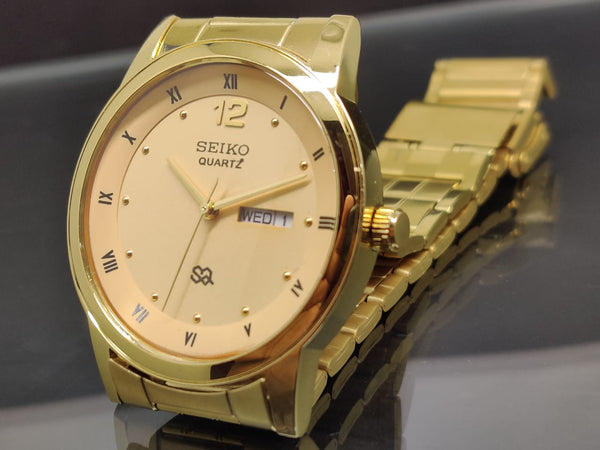 Seiko 5 Black Dial quartz Watch