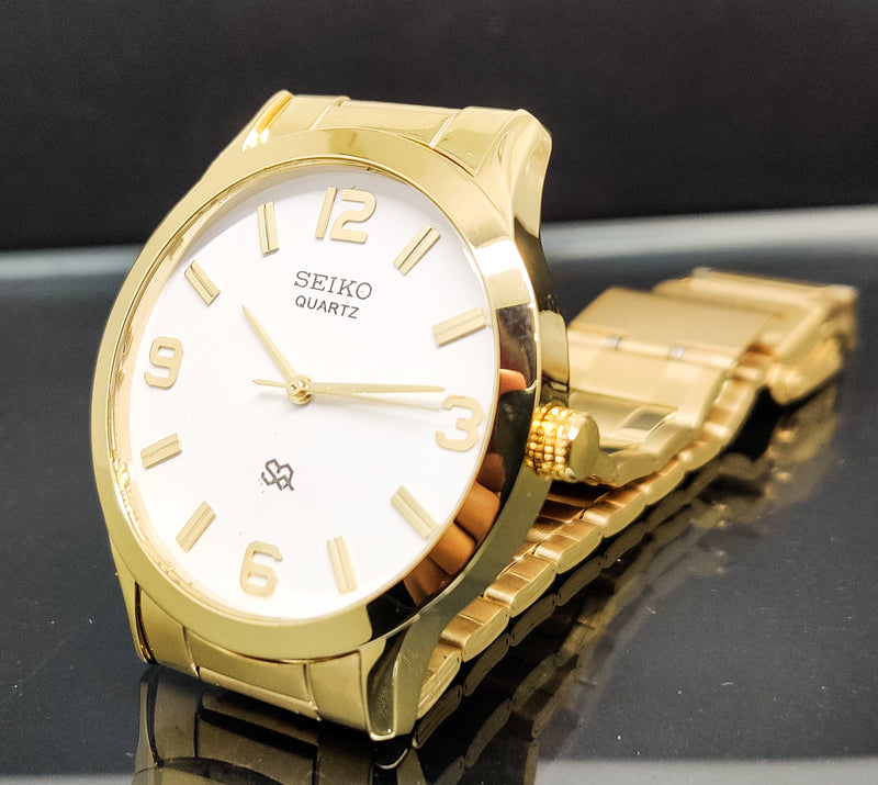 Seiko 5 Black Dial quartz Watch