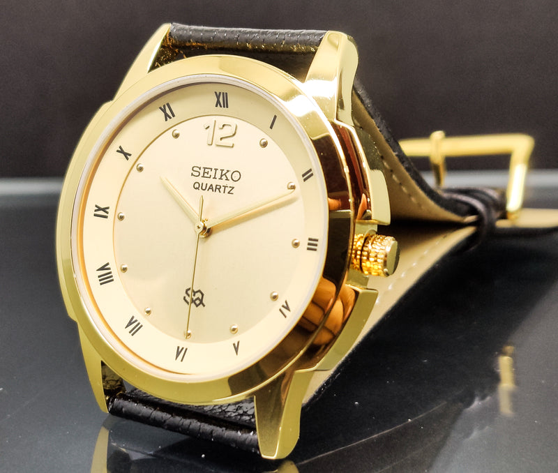 Seiko 5 Black Dial quartz Watch