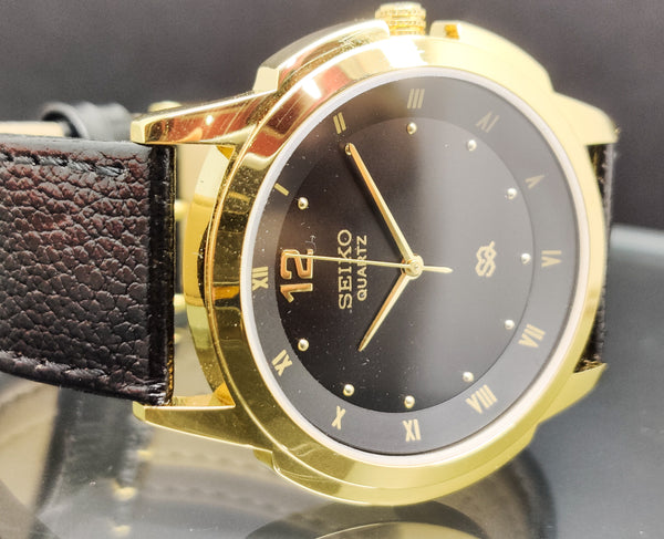 Seiko 5 Black Dial quartz Watch