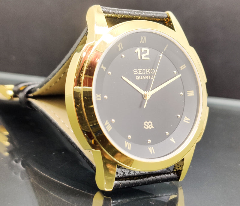 Seiko 5 Black Dial quartz Watch