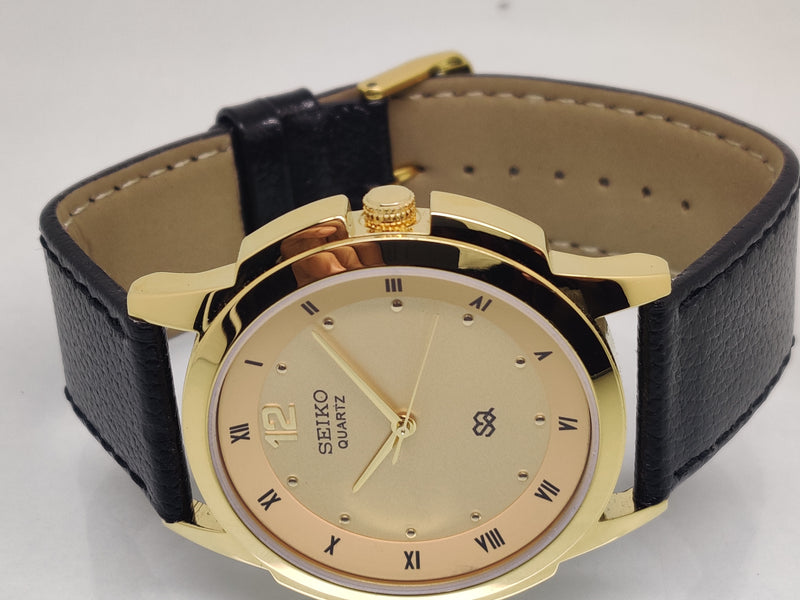 Seiko 5 Black Dial quartz Watch