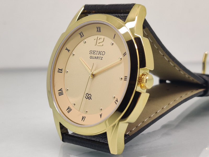 Seiko 5 Black Dial quartz Watch