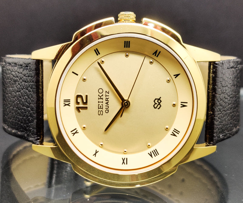 Seiko 5 Black Dial quartz Watch