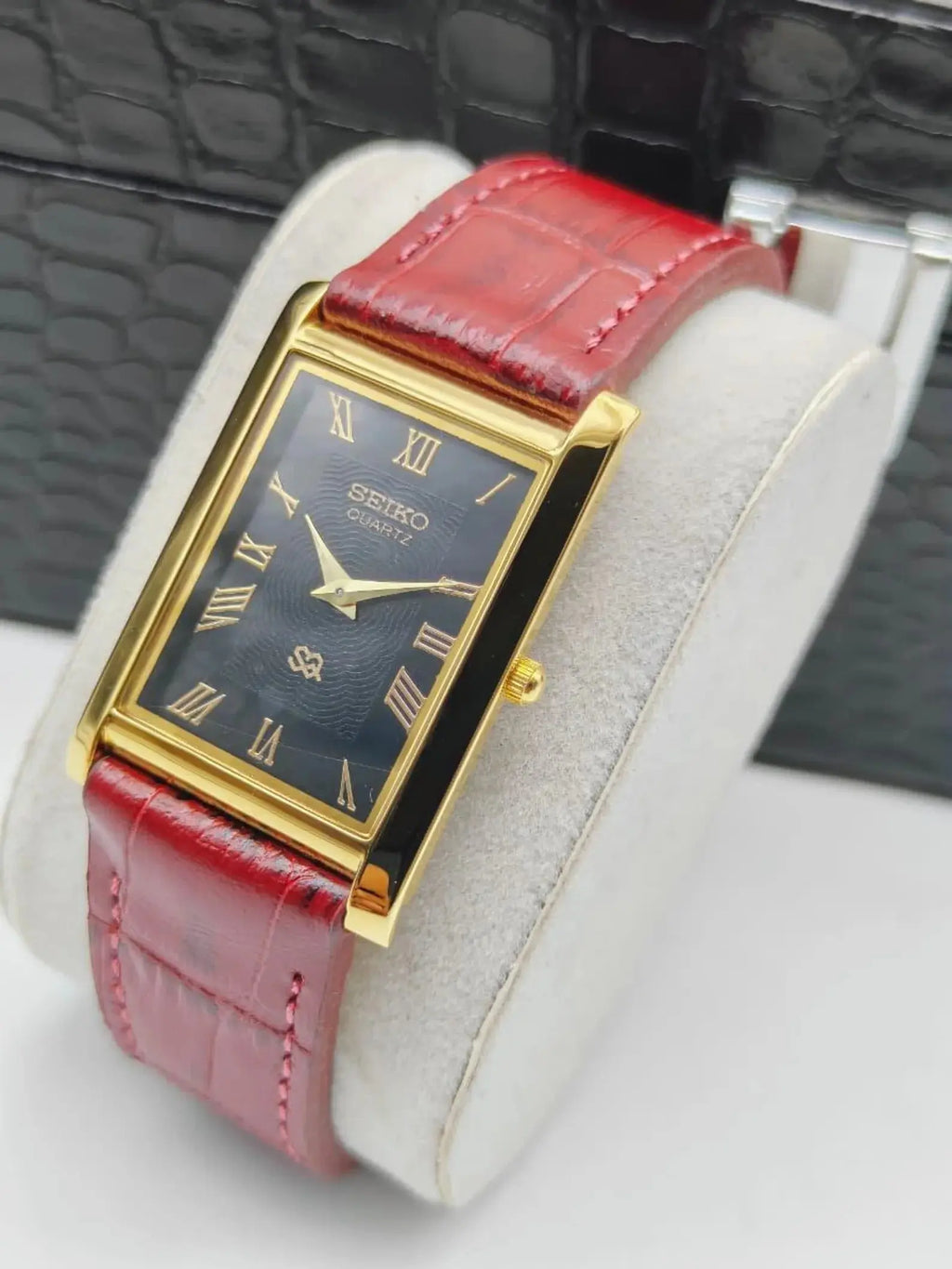Seiko Rectangular Seiko Vintage Rectangular Quartz Watch - Premium Style – National Watches
