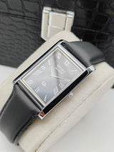 Seiko Tank Style Slim Wrist Watch – Premium Roman Dial Dress Watch National Watches