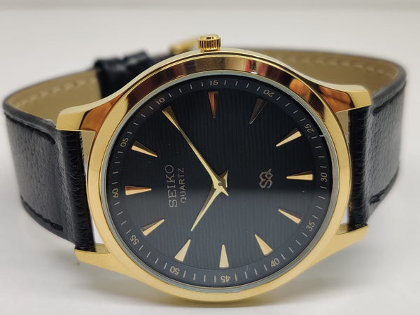 Seiko 5 Black Dial quartz Watch