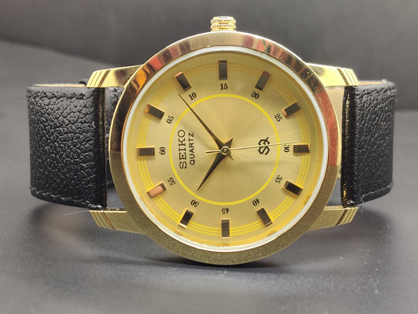 Seiko 5 Black Dial quartz Watch