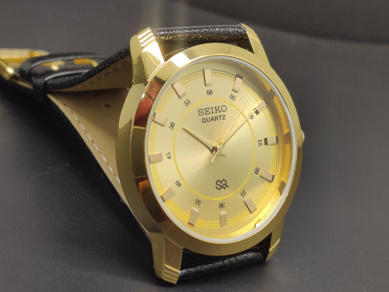 Seiko 5 Black Dial quartz Watch