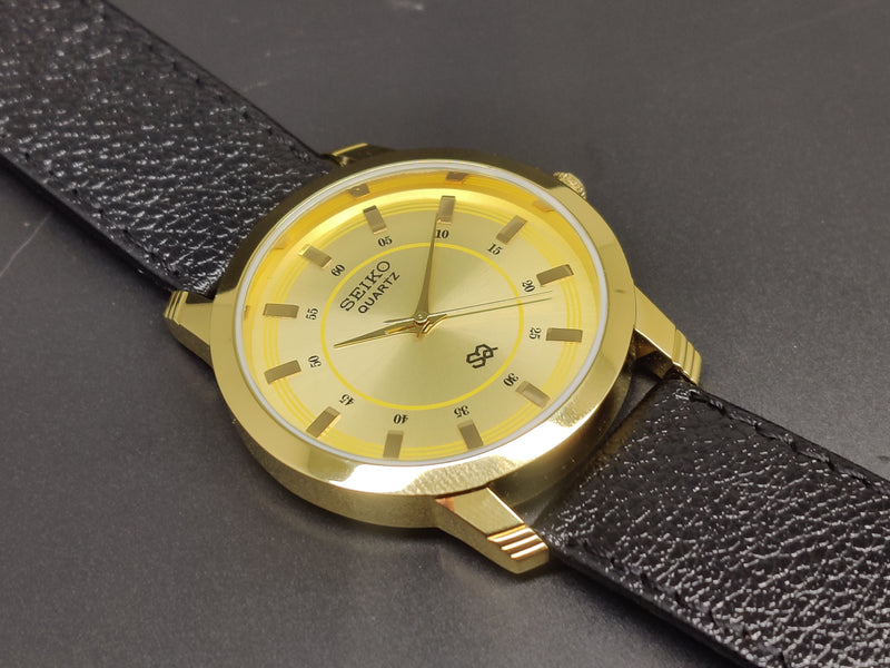 Seiko 5 Black Dial quartz Watch